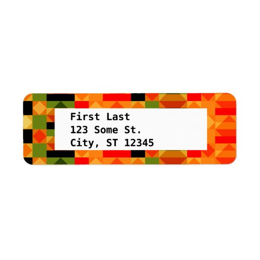 Étiquette Brevet moderne de cloth pour l'African Kente (Devant)