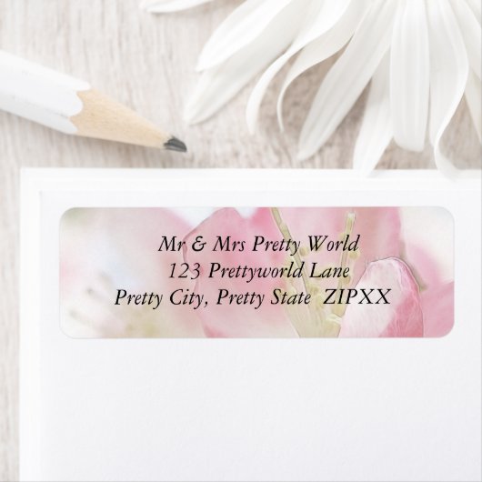 Étiquette Bright Spring Apple Blossings (En situation)