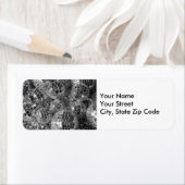 Étiquette Brillant Boule Disco Ornements noir et blanc Photo (En situation)