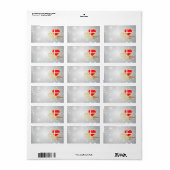 Étiquette Brille Sur Le Danemark (Feuille entière)