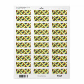 Étiquette BRILLIANT COLORÉ ROOSTER Adresse de retour (Feuille entière)