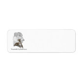 Étiquette Brindle Greyhound Chig Art (Devant)