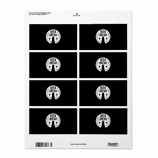 Étiquette Brise de bière (Feuille entière)