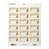 Étiquette Brochure à rouleaux biscuits tartes boulangerie pr (Feuille entière)