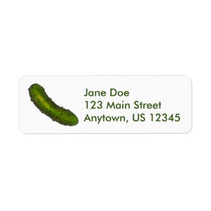 Étiquette Brochure Verte Crunchy Kosher Dill Deli Sour Pickl