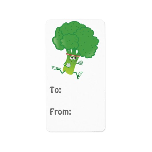 Étiquette Brocoli tournant (Devant)
