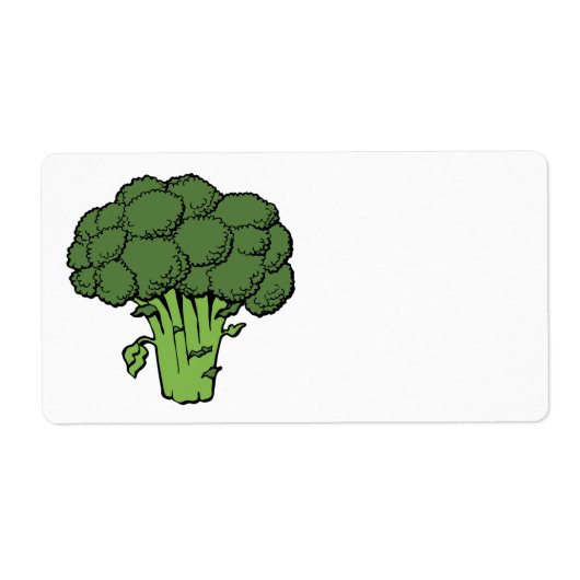 Étiquette Brocoli vert (Devant)