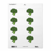 Étiquette Brocoli vert (Feuille entière)