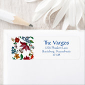 Étiquette Broderie de fleurs hongroises (En situation)