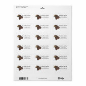 Étiquette Broderie Harris Hawk Faux (Feuille entière)