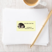 Étiquette Broderie Peregrine Faux (En situation)