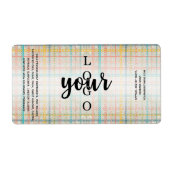 Étiquette Broderie rustique à froid Processus de savon Modèl (Devant)