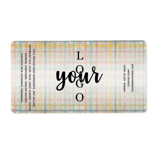 Étiquette Broderie rustique à froid Processus de savon Modèl (Devant)