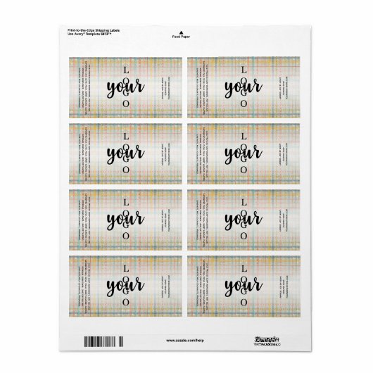 Étiquette Broderie rustique à froid Processus de savon Modèl (Feuille entière)