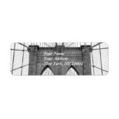 Étiquette Brooklyn Bridge, New York (Devant)