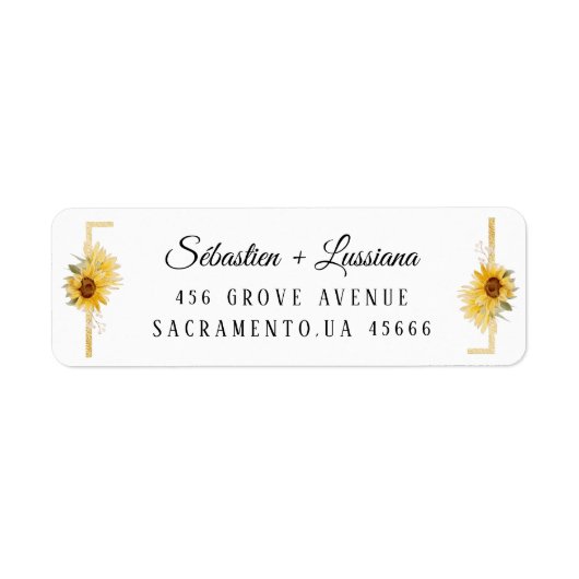 Étiquette Brosse moderne manuscrite (Devant)