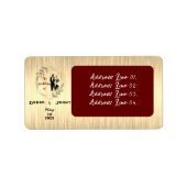 Étiquette Brown (Devant)