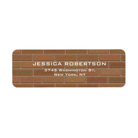 Étiquette Brown Mur Plain élégant Moderne tendance (Devant)