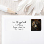 Étiquette Brown Ours Faune Nature Art animal (En situation)