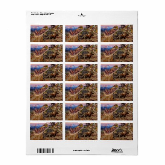 Étiquette Bruin Not Bunny Turned the Leaders, 1924, par Russ (Feuille entière)