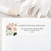 Étiquette Bruit moderne | Fleurs et feuillage Mariage floral (En situation)