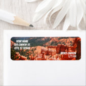 Étiquette Bryce Canyon, Utah (En situation)