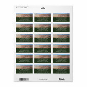 Étiquette Bryce Point au parc national du canyon Bryce (Feuille entière)