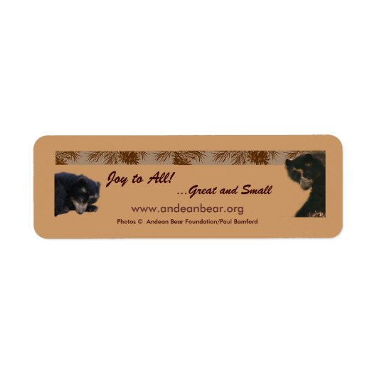 Étiquette Bubu souhaite la joie à tous (Devant)