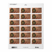 Étiquette Bucerias Iguana 1069 Adresse (Feuille entière)