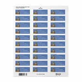 Étiquette Buck de queue blanche (Feuille entière)