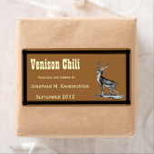 Étiquette Buck Deer en canne Brown (En situation)