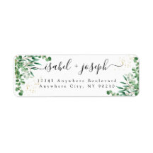 Budget Elegant Eucalyptus Feuilles Adresse de reto