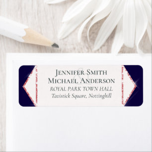 Étiquette Budget Rose Parties scintillant or  Foil Look Mari