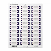 Étiquette Budget Rose Parties scintillant or Foil Look Mari (Feuille entière)