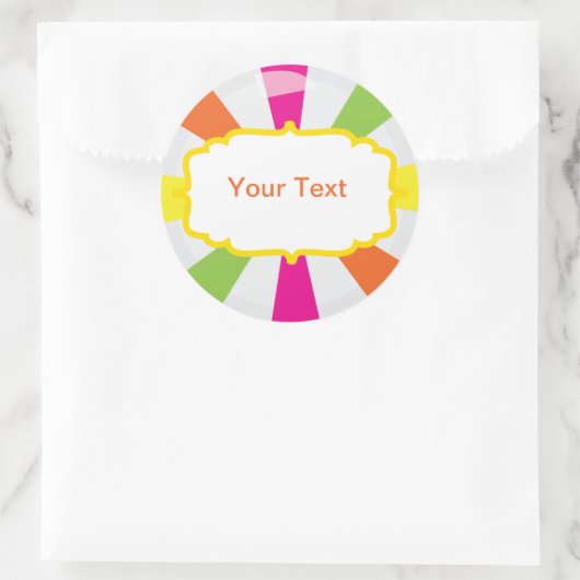 Étiquette Buffet Géant Candy Party (Sac)