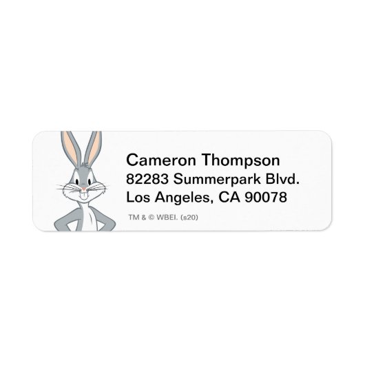 Étiquette BUGS BUNNY™ | Bunny Stare 2 (Devant)