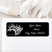 Étiquette Bull Elk (En situation)