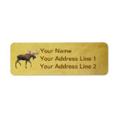 Étiquette Bull Moose (Devant)