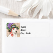 Étiquette Bull Terrier Pirate (En situation)