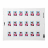 Étiquette Bulldog Ballerine (Feuille entière)