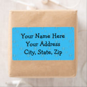 Étiquette Bulles d'eau bleu (En situation)