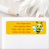 Étiquette Bumblebee personnalisable (En situation)