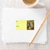 Étiquette Bunnies de Pâques avec Oeufs (En situation)