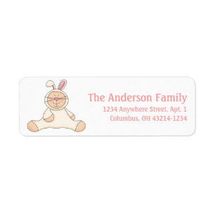 Étiquette Bunny Baby First Halloween Adresse de retour Étiqu