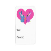 Étiquette Bunny Love (Devant)