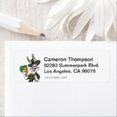 Étiquette BUNNY™ Pilgrim Thanksgiving (En situation)