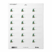 Étiquette Bunnys de Noël (Feuille entière)