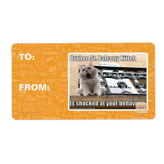 Étiquette Burbon St Balcony Kitteh (Devant)