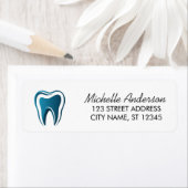 Étiquette Bureau de dentiste Adresse de retour (En situation)