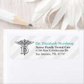 Étiquette Bureau dentaire personnalisé (En situation)